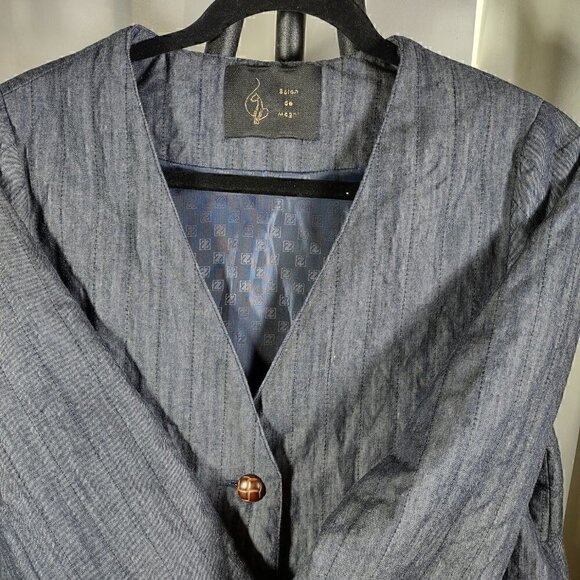 Salon De Magni Blue Blazer (Denim) Jacket See Pictures For Size Estimate - Picture 6 of 14